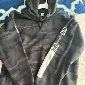 Lance Stewart Men's Black Camouflage Hoodie